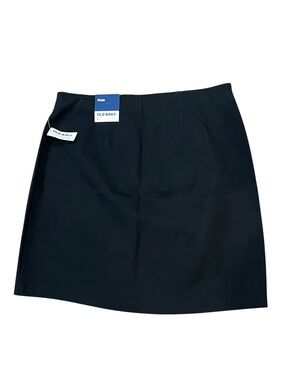 NWT Old Navy Black Pixie Skirt Size Medium Pull-on Elastic Waistband